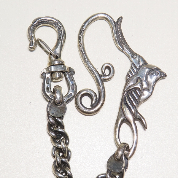 実際に弊社で買取させて頂いたGangsterville×galcia/ギャングスタービル×ガルシア SWALLOW WALLET-CHAIN/スワロー ウォレットチェーン シルバーの画像 2枚目