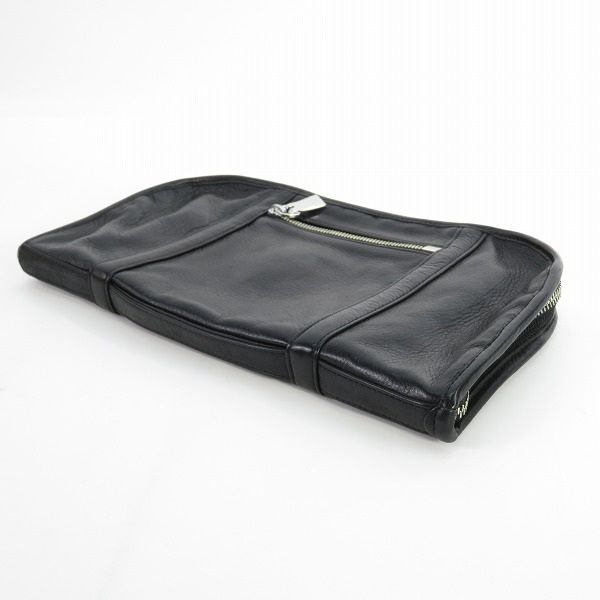 実際に弊社で買取させて頂いたaniary/アニアリ 裏地カモフラ柄 レザー セカンドバッグ/クラッチバッグの画像 2枚目