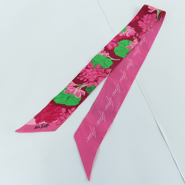実際に弊社で買取させて頂いたGUCCI/グッチ Ken Scott フローラル  スカーフ/ミッツァの画像 2枚目