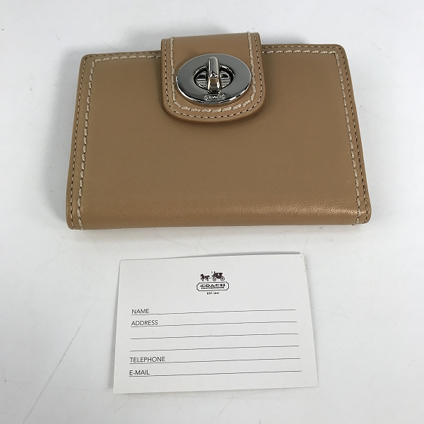 実際に弊社で買取させて頂いたCOACH/コーチ レザー二つ折り財布の画像 7枚目