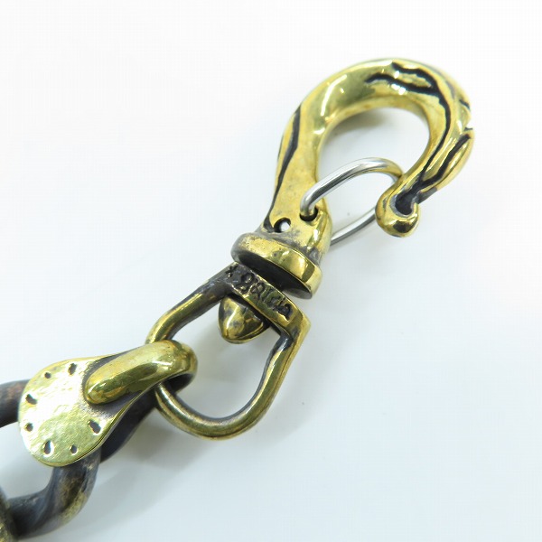 実際に弊社で買取させて頂いた(2)GANGSTERVILLE×Galcia/ギャングスタービル×ガルシア SWALLOW WALLET-CHAIN/スワロー ウォレットチェーン/真鍮/ブラスの画像 5枚目