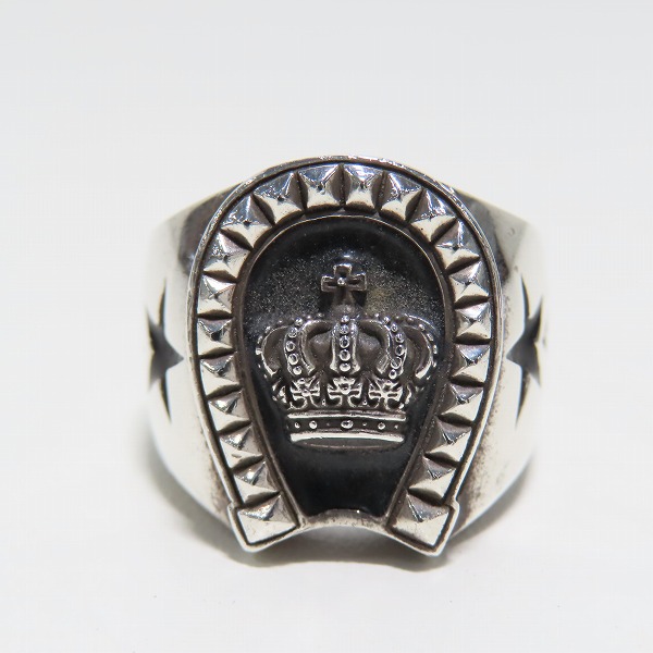 実際に弊社で買取させて頂いたJustin Davis/ジャスティンデイビス ラックスター/クラウンリング SRJ267/15号の画像 1枚目