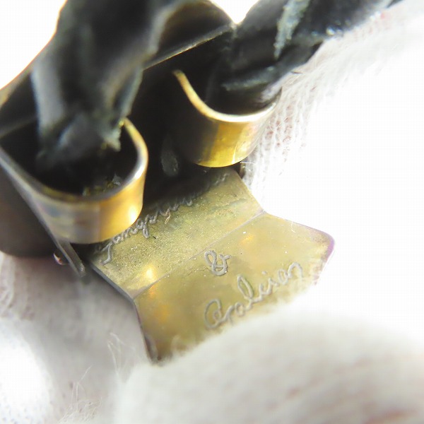 実際に弊社で買取させて頂いた(3)GANGSTERVILLE×Galcia/ギャングスタービル×ガルシア G ループタイ/ボロタイ/ブラス/シルバーの画像 7枚目