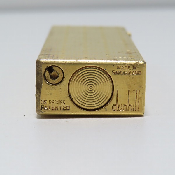 実際に弊社で買取させて頂いたdunhill/ダンヒル サイドローラー ガスライター ゴールドカラーの画像 4枚目