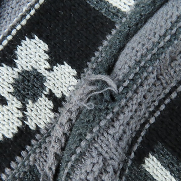 実際に弊社で買取させて頂いたHARE/ハレ 総柄 ニット セーター HA020026SY/Fの画像 4枚目