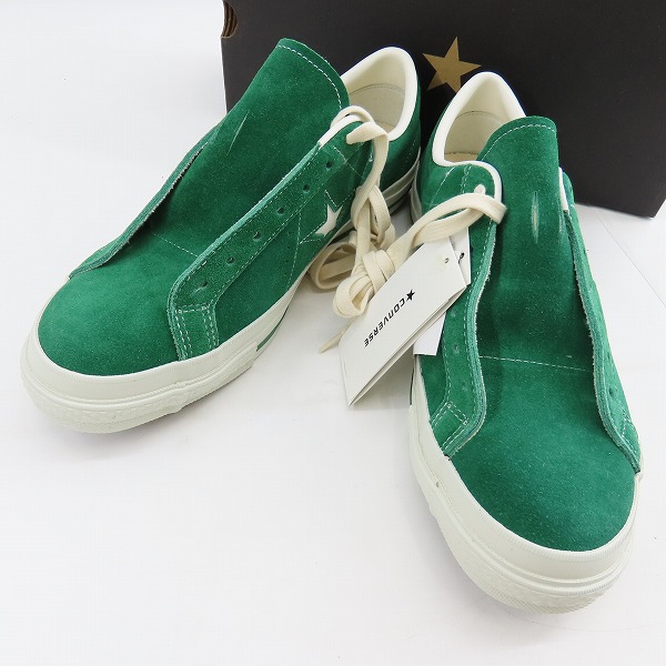 実際に弊社で買取させて頂いた【未使用】CONVERSE/コンバース ONE STAR SU OX スエード ワンスター グリーン/9.5