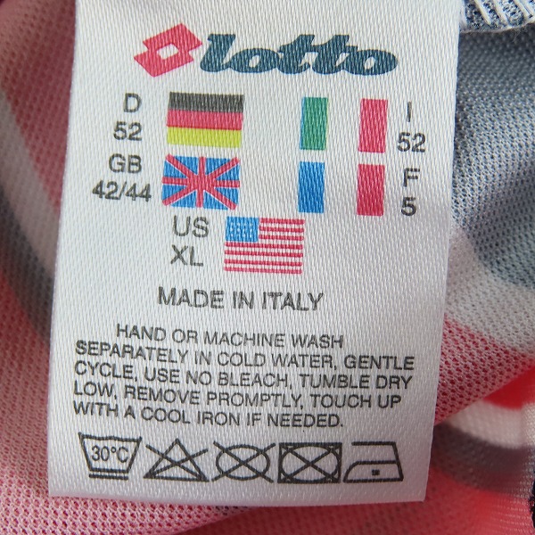 実際に弊社で買取させて頂いたlotto/ロット ACミラン 96/97 トレーニングシャツ /XLの画像 4枚目