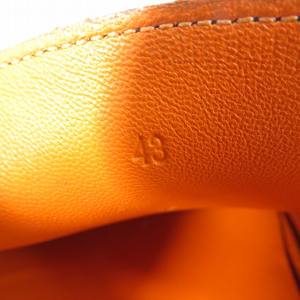 実際に弊社で買取させて頂いたHERMES/エルメス アーヴィング モカシン ドライビングシューズ/スリッポン ブラック 43の画像 5枚目