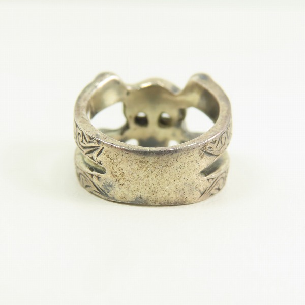 実際に弊社で買取させて頂いた Loree Rodkin/ローリーロドキン パヴェ スカル&ボーンリング 指輪/5.5号の画像 3枚目