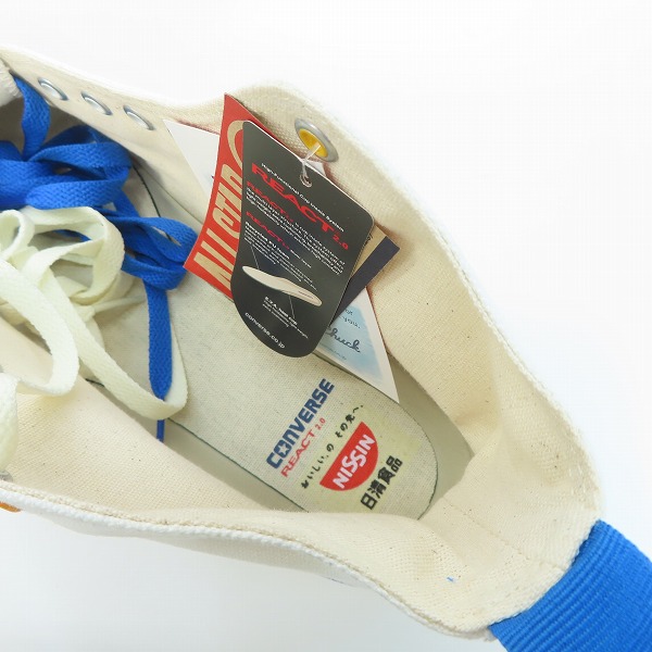 実際に弊社で買取させて頂いた【未使用】 CONVERSE/コンバース ALLSTAR CUPNOODLE HI SEAFOOD カップヌードルコラボ 1SD270/28の画像 4枚目