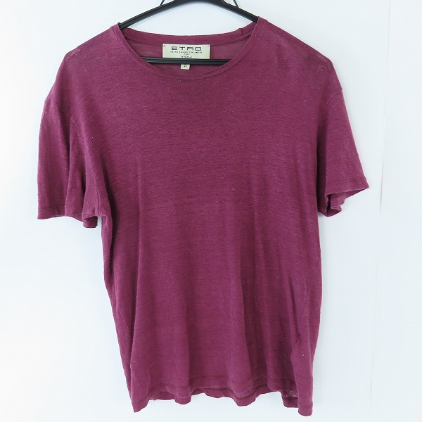 実際に弊社で買取させて頂いたETRO/エトロ Fatto a mano con Amore for You リネン 半袖カットソー S