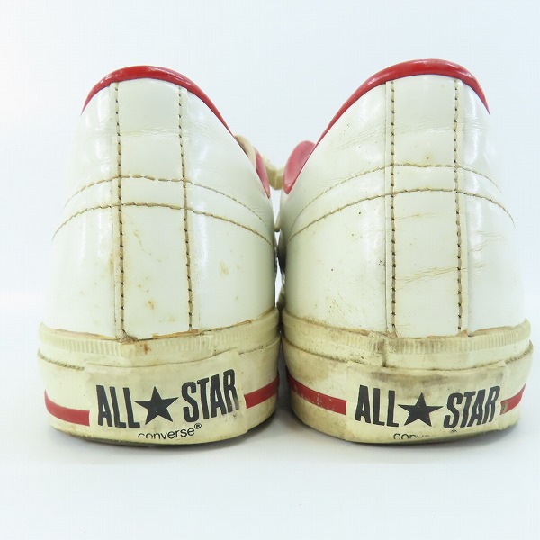 実際に弊社で買取させて頂いたCONVERSE/コンバース ONE STAR OX ローカットスニーカー ホワイト×レッド/9.5の画像 1枚目