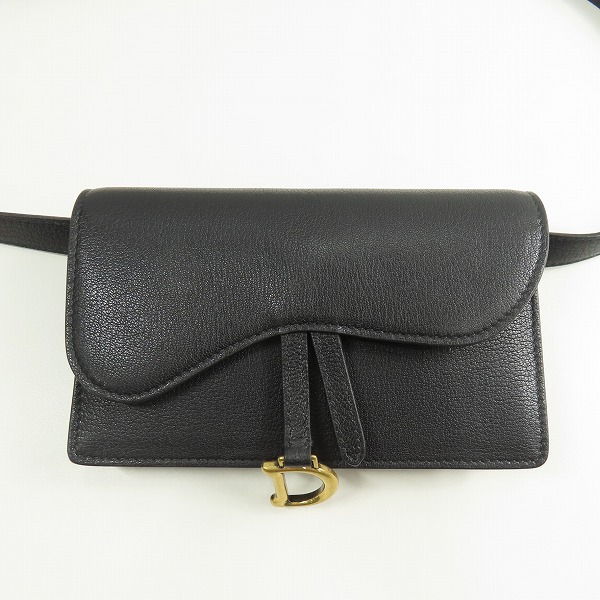 実際に弊社で買取させて頂いたChristian Dior/クリスチャン・ディオール レザーサドルバッグ/ウエストバッグ/ショルダーバッグ S5619CCEH