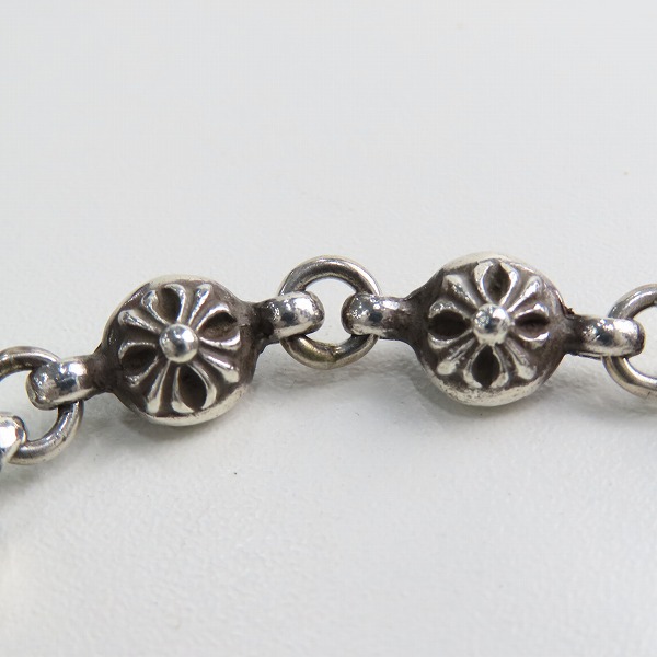 実際に弊社で買取させて頂いた【インボイス有】CHROME HEARTS/クロムハーツ #1 クロスボールブレスレットの画像 3枚目