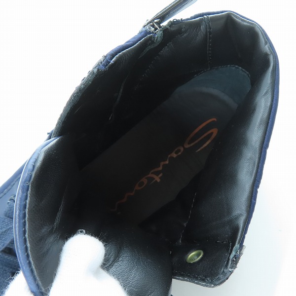 実際に弊社で買取させて頂いたSANTONI/サントーニ 迷彩柄/カモフラ柄 ソール ナイロン ハイカット スニーカー MBGU20508CABRRPPU60/6の画像 4枚目