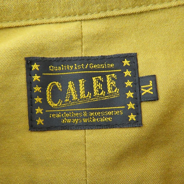 実際に弊社で買取させて頂いたCALEE/キャリー コットン 長袖 ボタンダウンシャツ/XLの画像 2枚目
