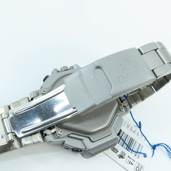 実際に弊社で買取させて頂いたCASIO/カシオ PROTREK プロトレック デジアナ チタンバンド PRT-500T-7A【動作未確認】 の画像 5枚目