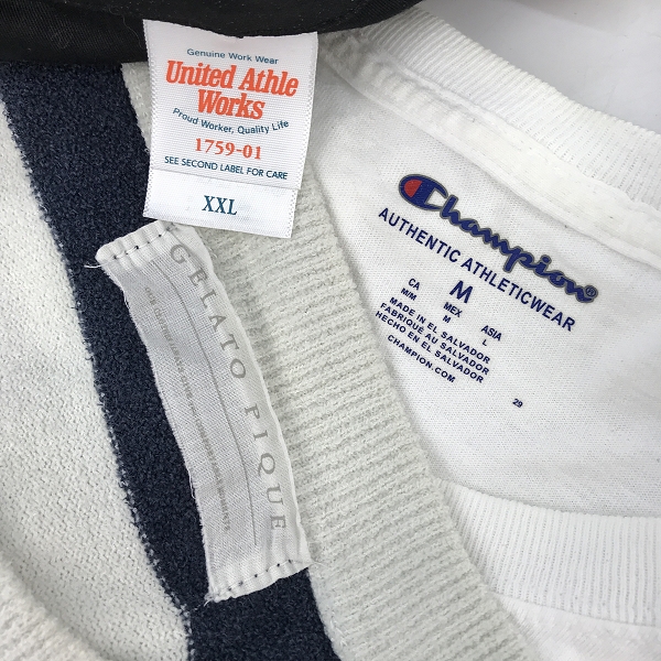 実際に弊社で買取させて頂いた【おまとめ】チャンピオン/ジェラートピケ/ユナイテッドアスレ 等 Tシャツ/パジャマ/トップス/半袖シャツ 他の画像 1枚目