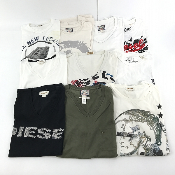 実際に弊社で買取させて頂いた【おまとめ】DIESEL/ディーゼル 半袖Tシャツ ロゴプリント 等