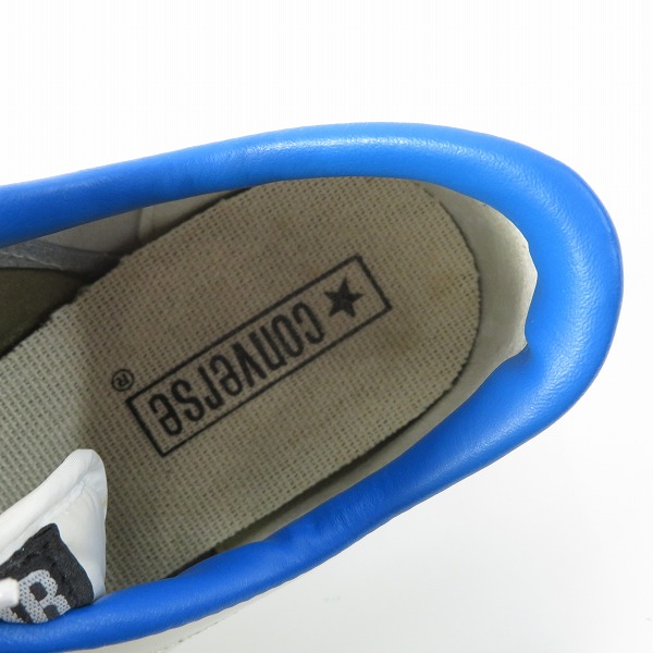 実際に弊社で買取させて頂いたCONVERSE/コンバース 日本製 ONE STAR OX/ワンスター レザーシューズ ブルー/US8の画像 4枚目