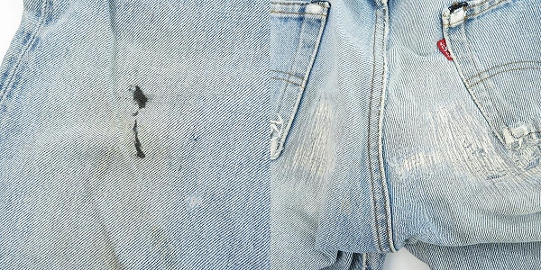 実際に弊社で買取させて頂いたLEVIS/リーバイス 85年製 501 ボタン裏刻印524 赤耳/スモールe ボタンフライ デニムパンツ/W30×L32の画像 9枚目