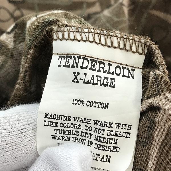 実際に弊社で買取させて頂いたTENDERLOIN/テンダーロイン  cotton sht print as s/s 総柄半袖シャツ/XLの画像 3枚目
