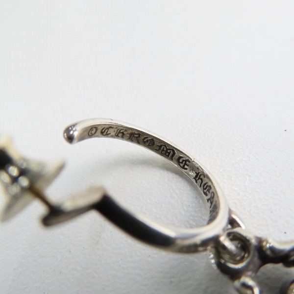実際に弊社で買取させて頂いた(1)CHROME HEARTS/クロムハーツ ダガーフープ ピアス の画像 4枚目