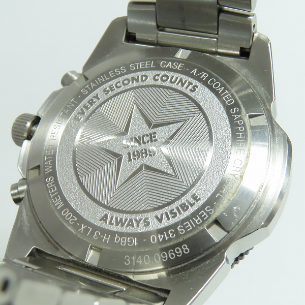 実際に弊社で買取させて頂いたLUMINOX/ルミノックス SERIES 3140 パシフィック DIVER クロノグラフ 3142の画像 4枚目