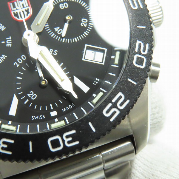 実際に弊社で買取させて頂いたLUMINOX/ルミノックス SERIES 3140 パシフィック DIVER クロノグラフ 3142の画像 5枚目
