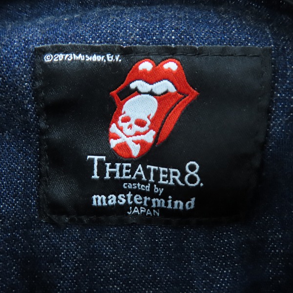 実際に弊社で買取させて頂いたmastermind JAPAN×Theater8/マスターマインド×シアターエイト ローリングストーンズ 刺繍デニムシャツ 8MR-SHO1-D/Mの画像 2枚目