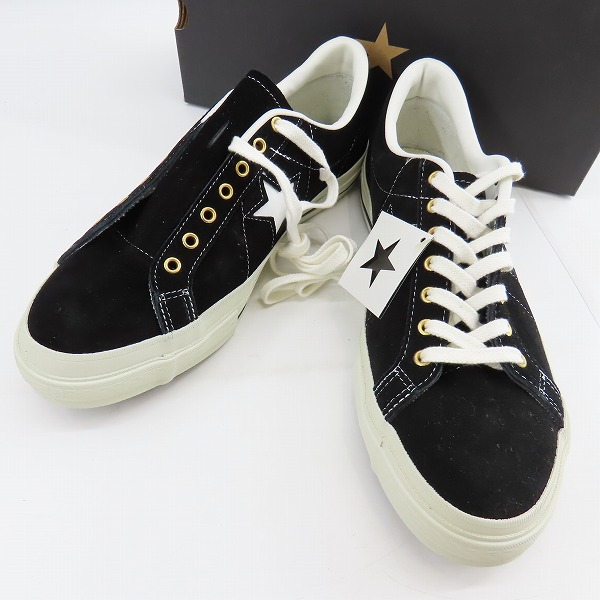 実際に弊社で買取させて頂いた【未使用】CONVERSE/コンバース ONE STAR GOLD EYELET SU OX ワンスター 日本製 スウェード/9