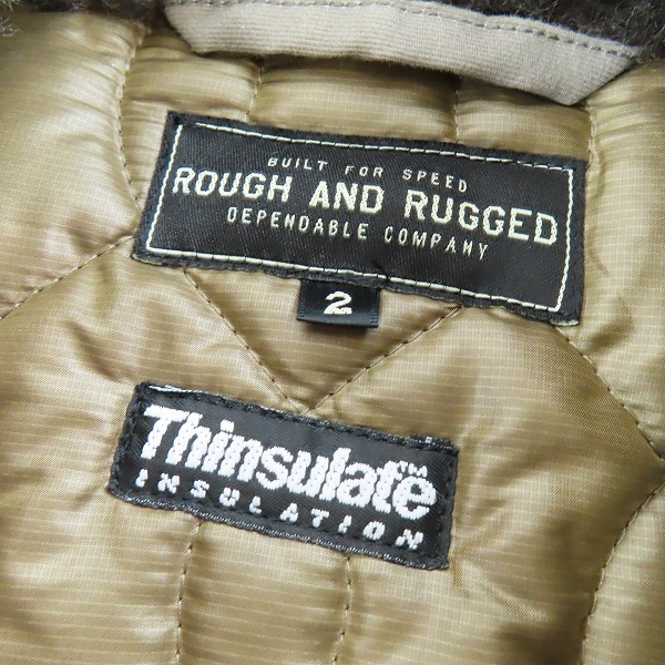 実際に弊社で買取させて頂いたROUGH AND RUGGED/ラフアンドラゲッド Thinsulate 内キルティング R-1 デッキジャケット/2の画像 2枚目