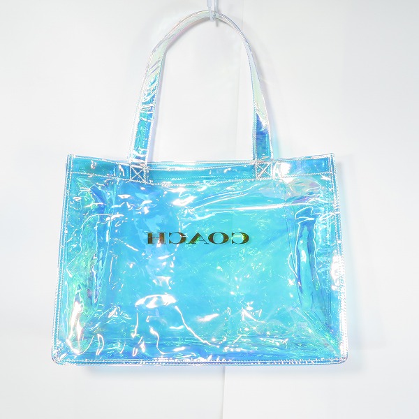実際に弊社で買取させて頂いたCOACH/コーチ ノベルティ オーロラ ビニールトートバッグの画像 1枚目
