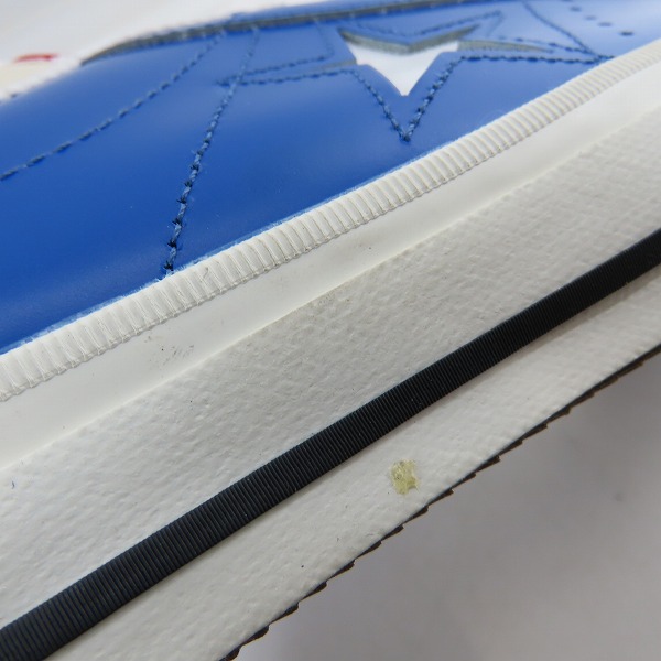 実際に弊社で買取させて頂いた【未使用】CONVERSE/コンバース 日本製 ONE STAR J OX BLUE ワンスター レザー 青白/10.5の画像 6枚目