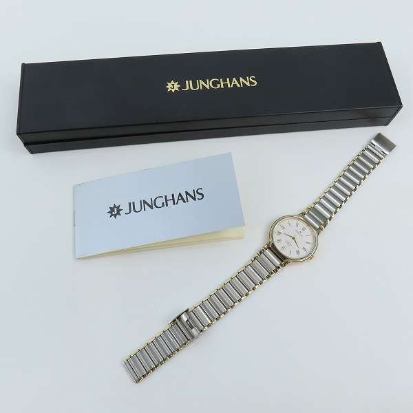 実際に弊社で買取させて頂いたJUNGHANS/ユンハンス QUARTZ/クォーツ 腕時計 MS-J-0114M【動作未確認】の画像 6枚目