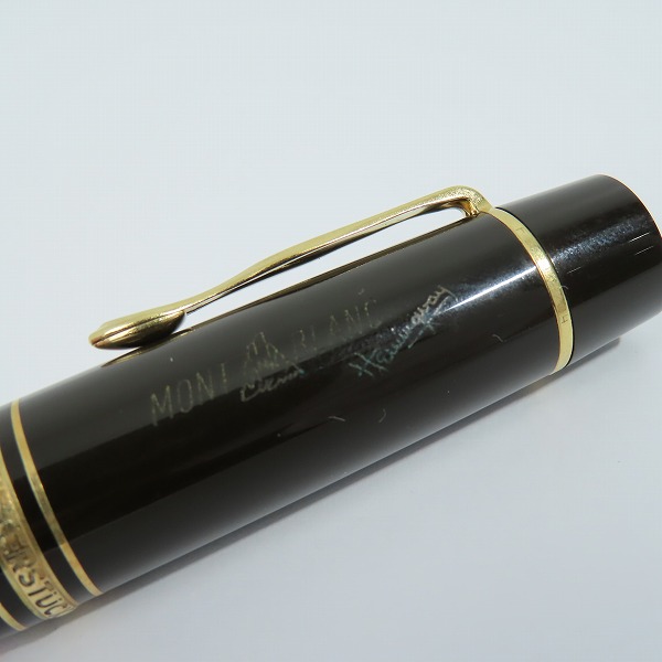 実際に弊社で買取させて頂いた(2)MONTBLANC/モンブラン 作家シリーズ ヘミングウェイ マイスターシュテュック 万年筆ペン先18K-750の画像 6枚目