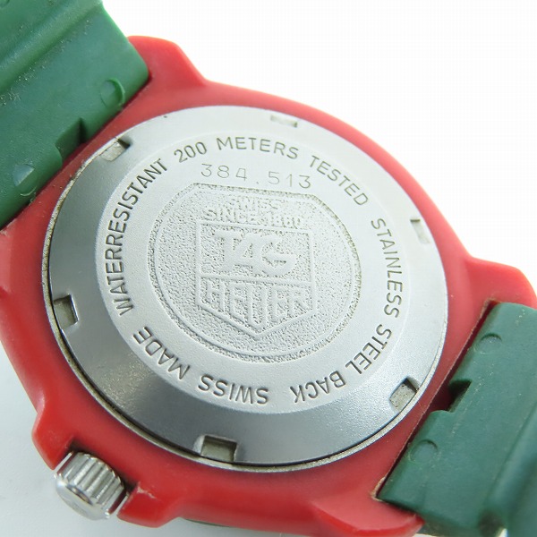 実際に弊社で買取させて頂いたTAG HEUER/タグホイヤー プロフェッショナル 200M  クォーツ デイト 腕時計 384.513【動作未確認】の画像 3枚目
