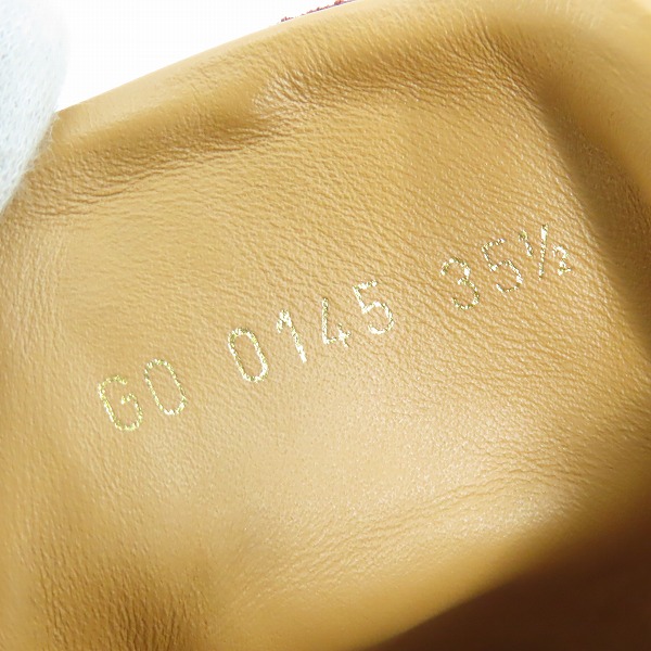 実際に弊社で買取させて頂いたLOUIS VUITTON/ルイヴィトン スエード スニーカー GO0145 35 1/2の画像 5枚目