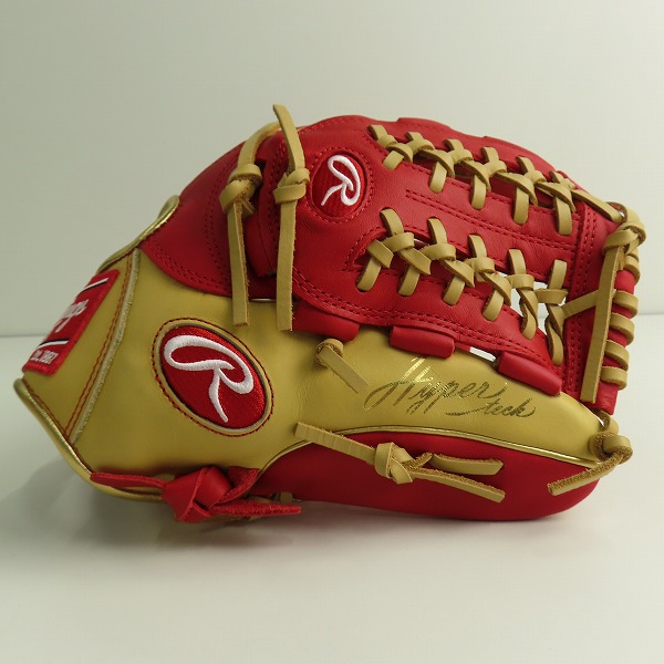 実際に弊社で買取させて頂いたRawlings/ローリングス HYPER TECH COLOR SYNC 軟式 オールラウンド 野球グローブ/グラブ GR4HTCN55Wの画像 1枚目