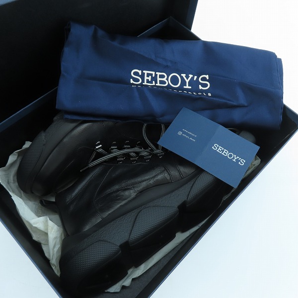 実際に弊社で買取させて頂いたSEBOY'S/セボーイズ レザー ハイカット スニーカー 5520/41の画像 8枚目