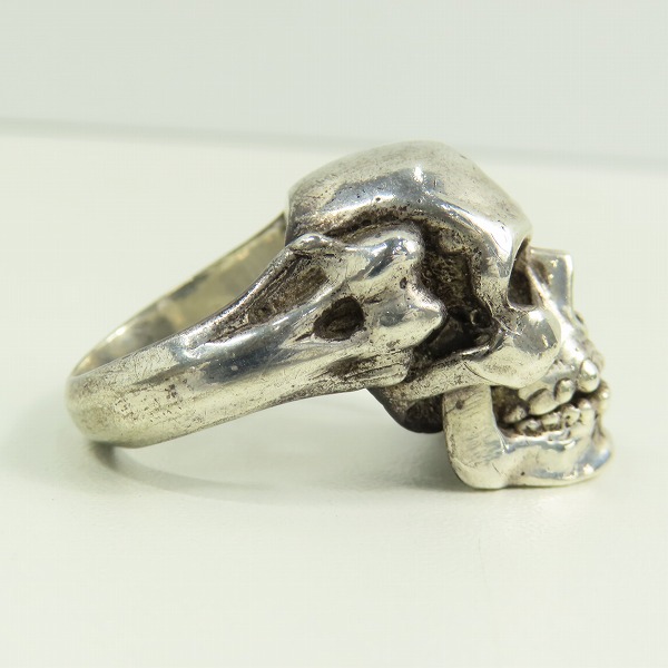 実際に弊社で買取させて頂いたLEATHERS AND TREASURES/レザーズアンドトレジャーズ スカル リング 15.5号の画像 4枚目
