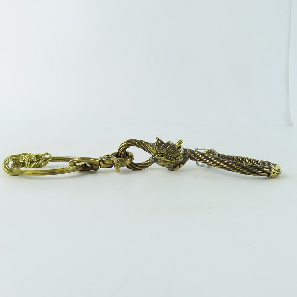 実際に弊社で買取させて頂いた(5)Gangsterville×galcia/ギャングスタービル×ガルシア キーホルダー DEVIL/デビル ブラス 真鍮 キーフック 15cmの画像 3枚目