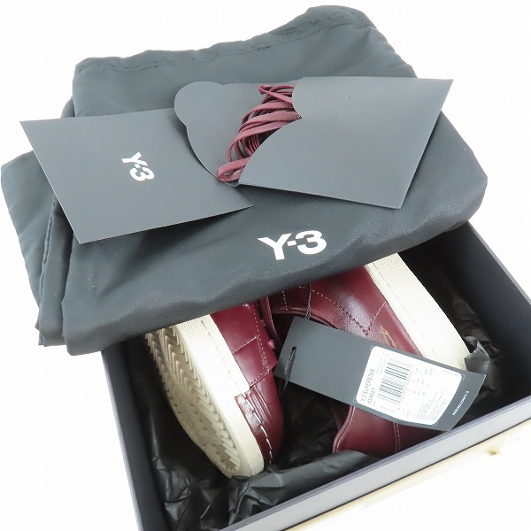 実際に弊社で買取させて頂いた【未使用】adidas/アディダス Y-3/ワイスリー SUPERSTAR/スーパースター レザースニーカーIG4027/26.5の画像 6枚目
