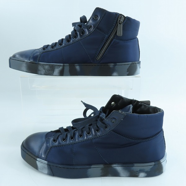 実際に弊社で買取させて頂いたSANTONI/サントーニ 迷彩柄/カモフラ柄 ソール ナイロン ハイカット スニーカー MBGU20508CABRRPPU60/6の画像 3枚目