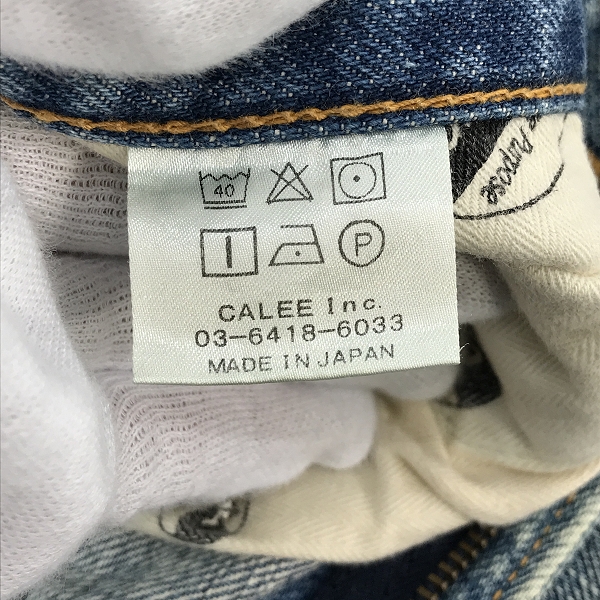 実際に弊社で買取させて頂いたCALEE/キャリー デニムパンツ/ジーンズ/34の画像 5枚目