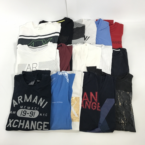 実際に弊社で買取させて頂いた【おまとめ】ARMANI EXCHANGE/アルマーニエクスチェンジ Tシャツ/カットソー
