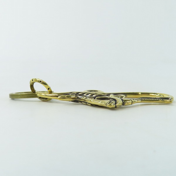 実際に弊社で買取させて頂いた(3)GANGSTERVILLE×Galcia/ギャングスタービル×ガルシア スワローキーホルダー ブラス/真鍮の画像 3枚目