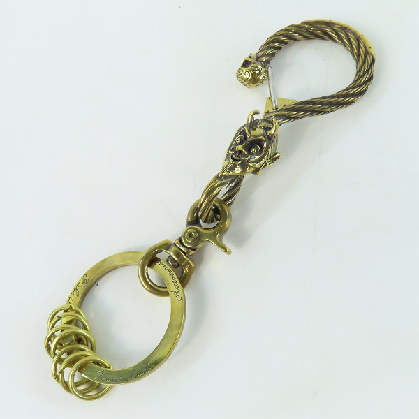 実際に弊社で買取させて頂いた(5)Gangsterville×galcia/ギャングスタービル×ガルシア キーホルダー DEVIL/デビル ブラス 真鍮 キーフック 15cm