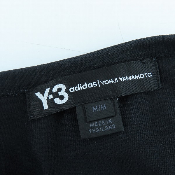 実際に弊社で買取させて頂いたY-3/ワイスリー ヨウジヤマモト×アディダス M 3 PARACHUTE SS TEE/サイドテープTシャツ DY7150/Mの画像 2枚目