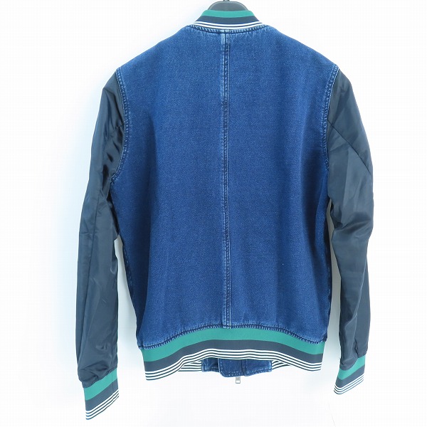 実際に弊社で買取させて頂いたARMANI EXCHANGE/アルマーニエクスチェンジ デニムブルゾン/スタジャン/Sの画像 1枚目